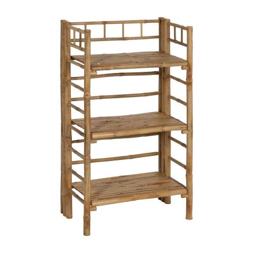 Estantería de Bambú Natural con Tres Baldas 613204