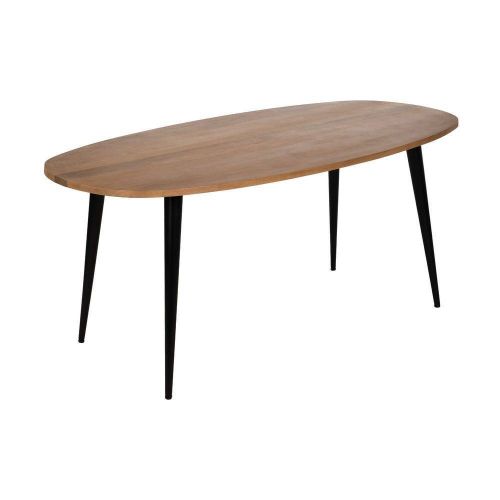 Mesa de Comedor Natural de Madera de Mango y Hierro 180 cm 612710