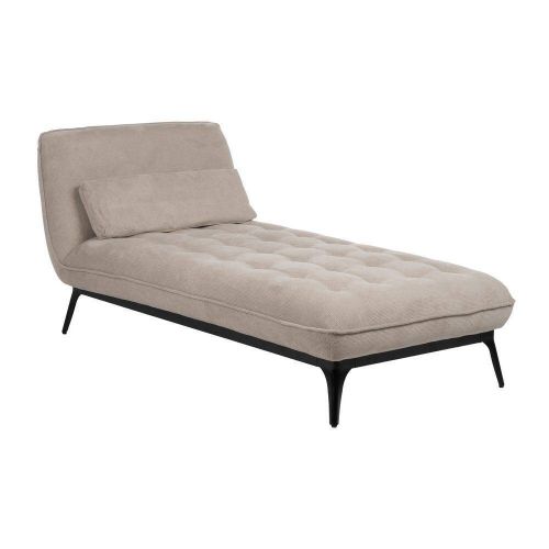 Sillón Chaiselongue Tejido-Metal 168 cm Color Taupe 614714