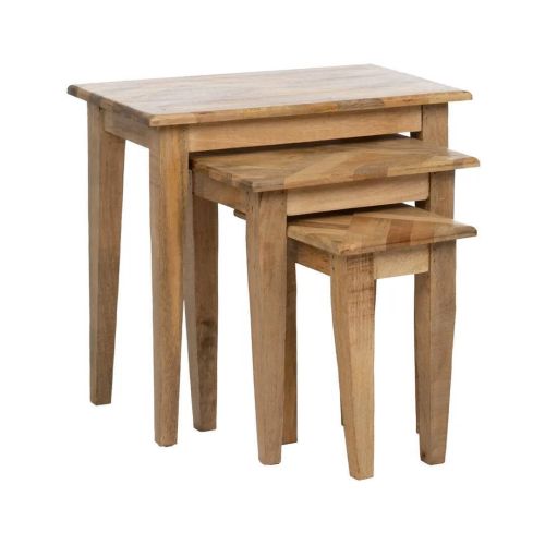 Set de 3 Mesitas de Madera de Mango 613009