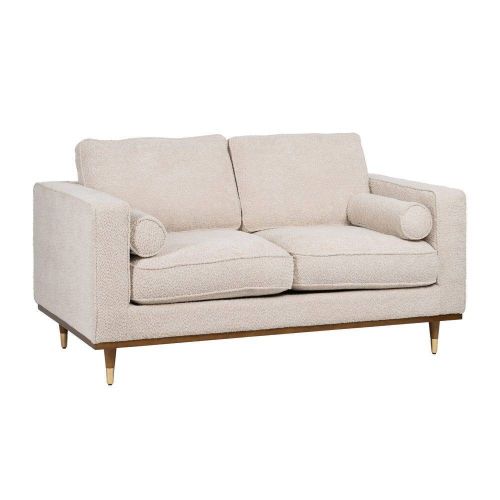 Sofá 2 Plazas Tejido 172 cm Color Beige 614710