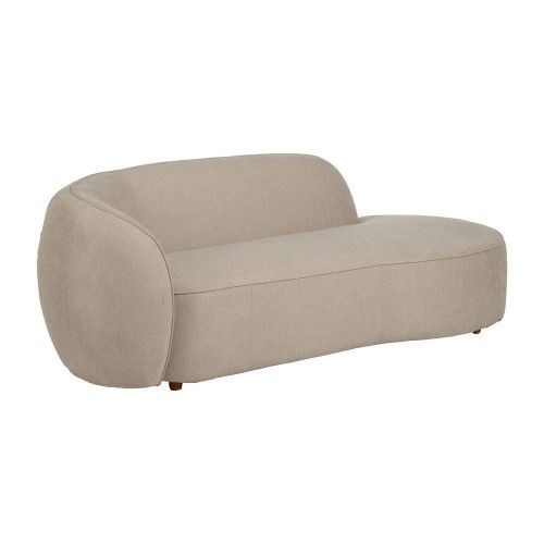 Sofá 3 Plazas Tejido-Madera 229 cm Color Beige 614160