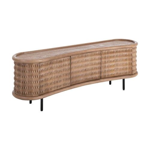 Aparador de Salón en Madera de Mango Natural con Hierro 615639