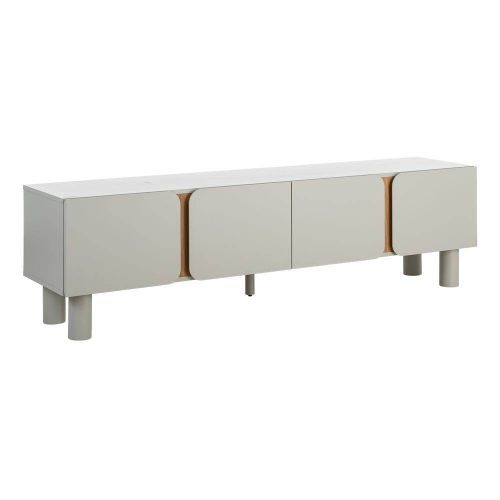 Mueble TV de Salón en Color Taupe con Patas de Roble 180 cm 615546