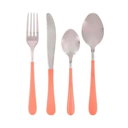 Cubertería de 24 Piezas KOLORS La Bouchée Salmón 4960541