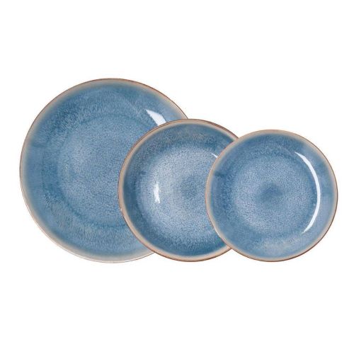 Set Vajilla de Porcelana Azul Apilable 12 Piezas AURA BIDASOA