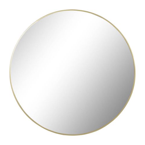 Espejo de Pared de Cristal y Hierro Dorado de 120 cm ES-207406