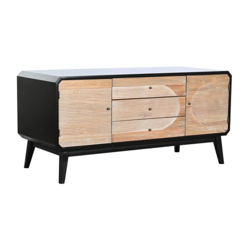 Mueble de TV de Madera Color Negro y Natural MB-204971