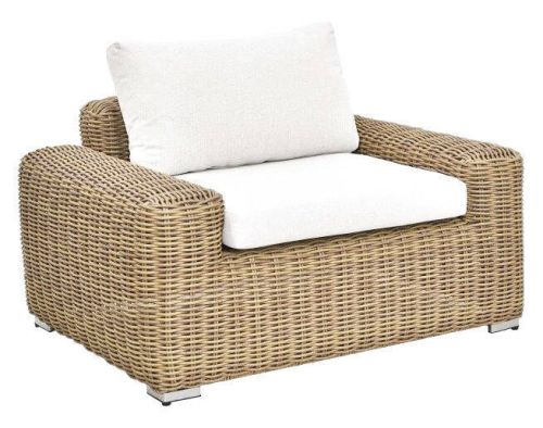 Sillón de Jardín Ratán Sintético con Cojines MB-218346