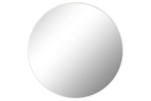 Espejo de Pared Redondo de Metal Blanco 100 cm ES-211494