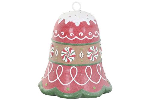 Figura Decorativa LED de Resina Campana Navideña Multicolor NV-220698