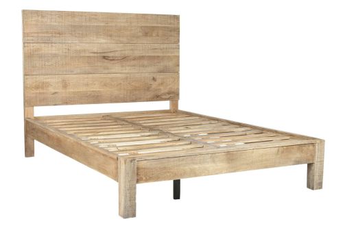 Cama Estructura de Mango Natural 165 cm MB-219431