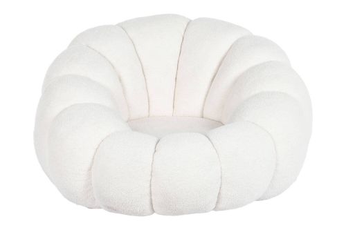 Sillón Giratorio Tapizado en Borreguito de Poliéster MB-205765
