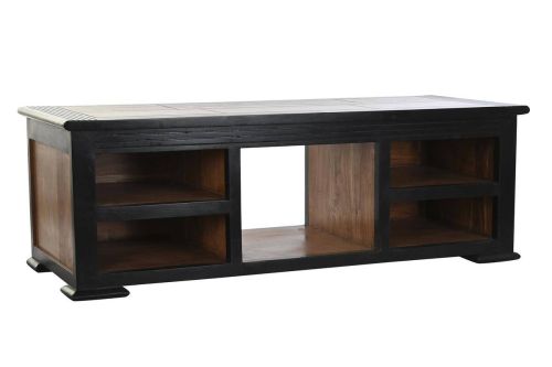 Mueble de TV en Madera de Acacia Marrón Oscuro MB-197179
