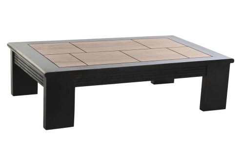 Mesa de Centro Rectangular en Madera de Acacia Negra MB-197182
