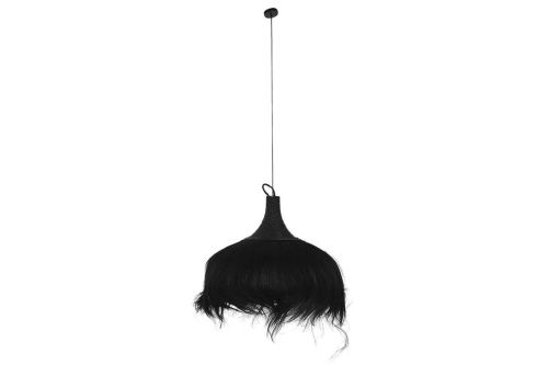 Lámpara de Techo en Fibras Naturales Negra LA-217881