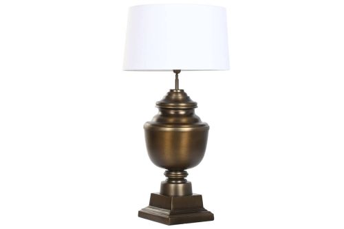 Lámpara de Mesa en Acero Patinado Bronce LA-219566