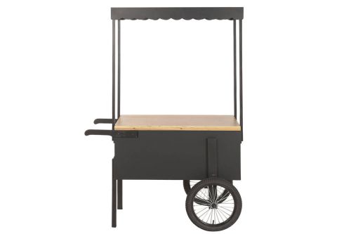 Expositor Diseño de Carro Negro en Metal y MDF MB-224500