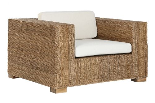 Sillón de Jardín en Fibra y Madera de Teca MB-220071