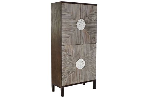 Armario de Madera de Abeto Envejecido 86 cm MB-179372