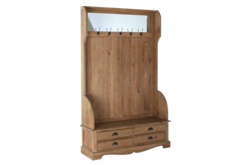 Recibidor de Pino Reciclado Natural 124 cm MB-182069