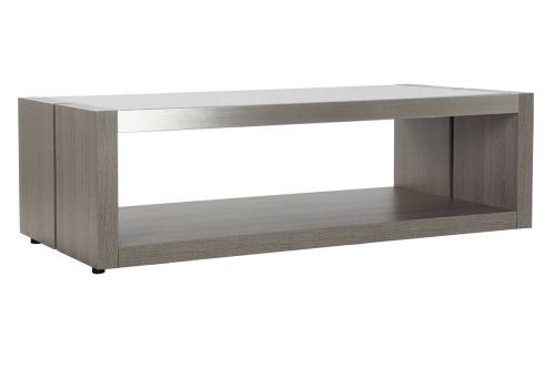 Mesa de Centro Roble con Cristal y Aluminio MB-189170