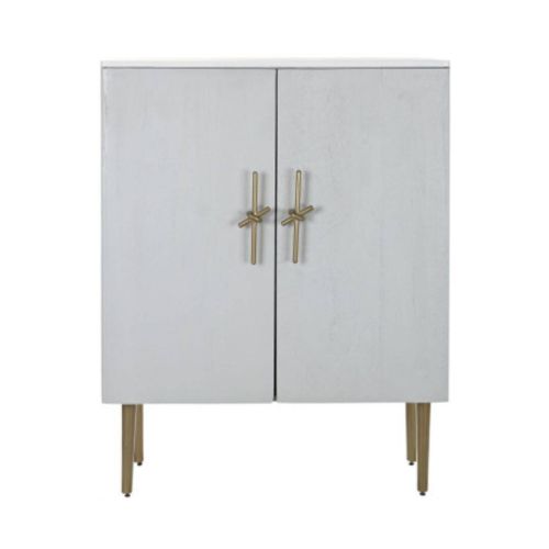 Armario de Madera de Mango Blanco 85 cm MB-192506