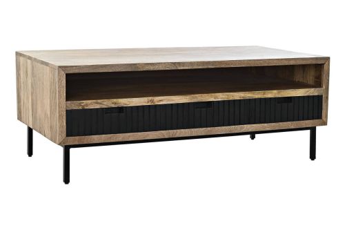 Mesa de Centro de Madera de Mango con 3 Cajones MB-194551