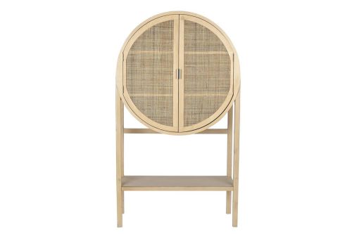 Aparador de Madera Natural con 2 Puertas MB-199016