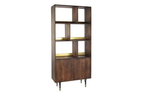 Estantería de Madera de Mango con Puertas MB-200183