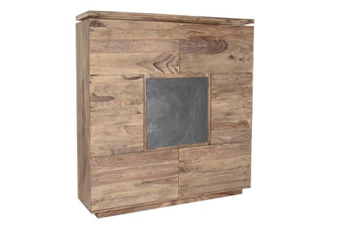 Armario de Madera de Sheesham Marrón 5 Puertas MB-200192