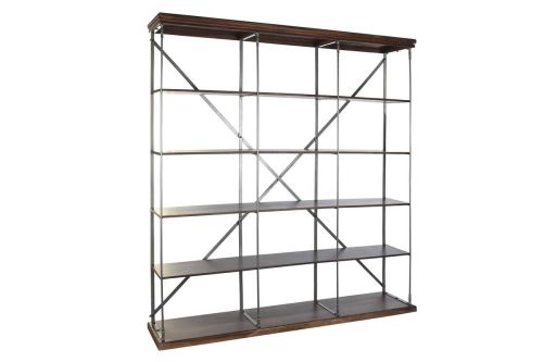 Estantería Industrial de Madera Sheesham y Metal MB-201505