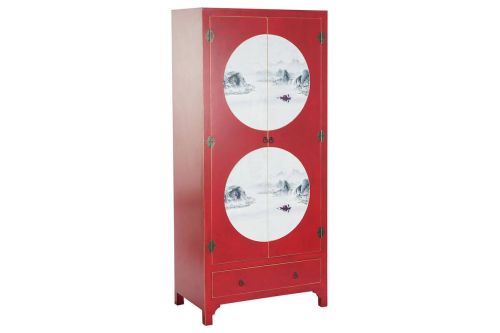 Armario de Madera Abeto Rojo con Cajón MB-205840