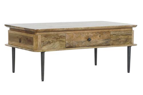 Mesa de Centro de Madera de Mango con Cajón MB-206310
