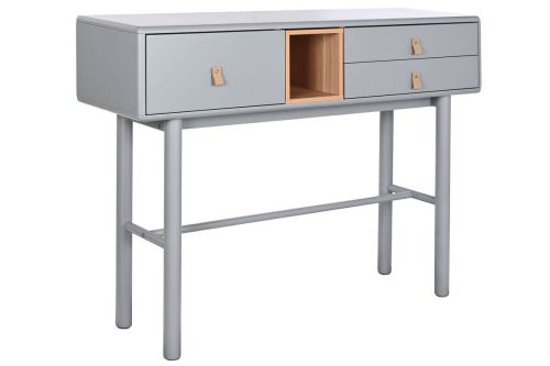 Consola de MDF Gris con 3 Cajones MB-209008