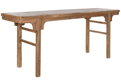 Consola Alargada en Teca Reciclada Natural MB-210556