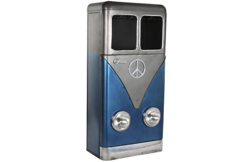 Botellero Metálico Vintage Furgoneta Azul MB-211963