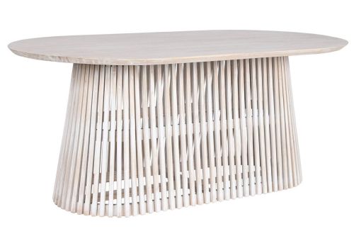 Mesa de Comedor Ovalada de Madera Mindi 180 cm MB-212023