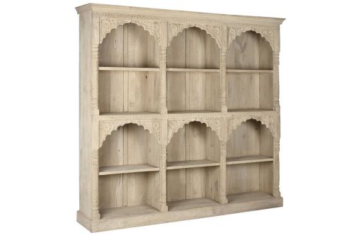 Estantería de Madera Tallada a Mano 204 cm MB-213893