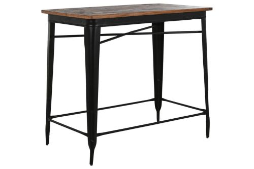 Mesa Bar Metal y Madera Marrón 120 cm MB-215102