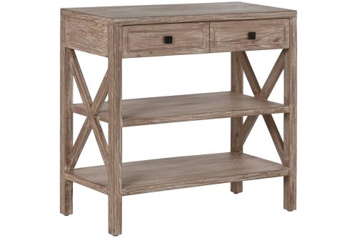 Consola de Madera Bayur con Cajones y Estantes MB-215348