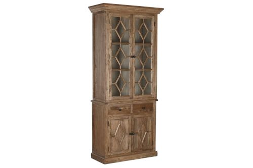 Vitrina de Salón en Madera Reciclada y Olmo Natural MB-215907
