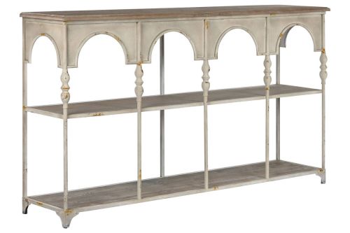 Estantería de Metal Blanca Envejecida 159 cm MB-216299