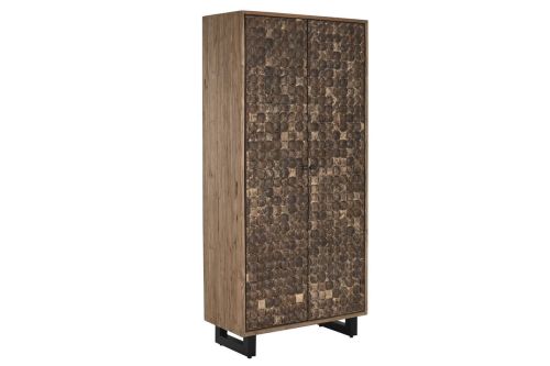 Armario de Madera Teca Reciclada y Coco 80 cm MB-217245