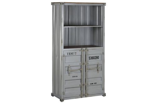 Estantería Industrial Metal y MDF Container Color Gris MB-217354