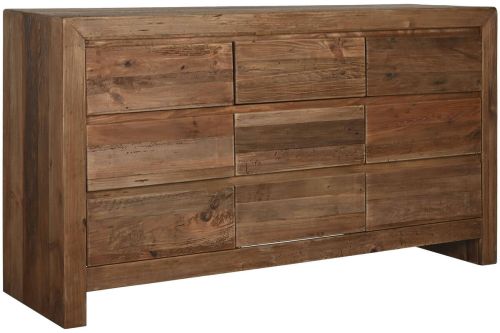 Cómoda de Madera Reciclada y Pino Natural MB-217910