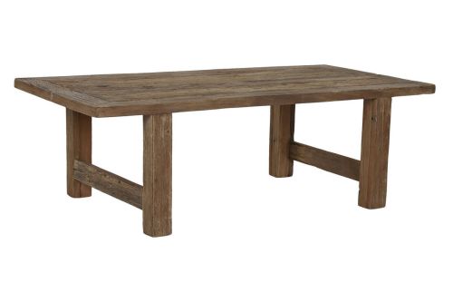 Mesa de Centro de Teca Reciclada Natural 140 cm MB-217975