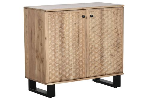Aparador de Madera de Acacia y Metal MB-219453