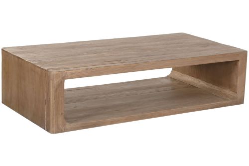 Mesa de Centro de Olmo Macizo 140 cm Natural MB-219985