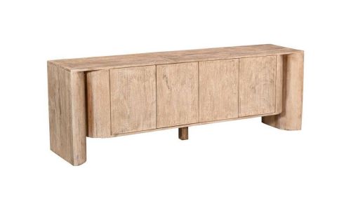 Mueble TV de Mango Encalado 180 cm con Cuatro Puertas MB-221945